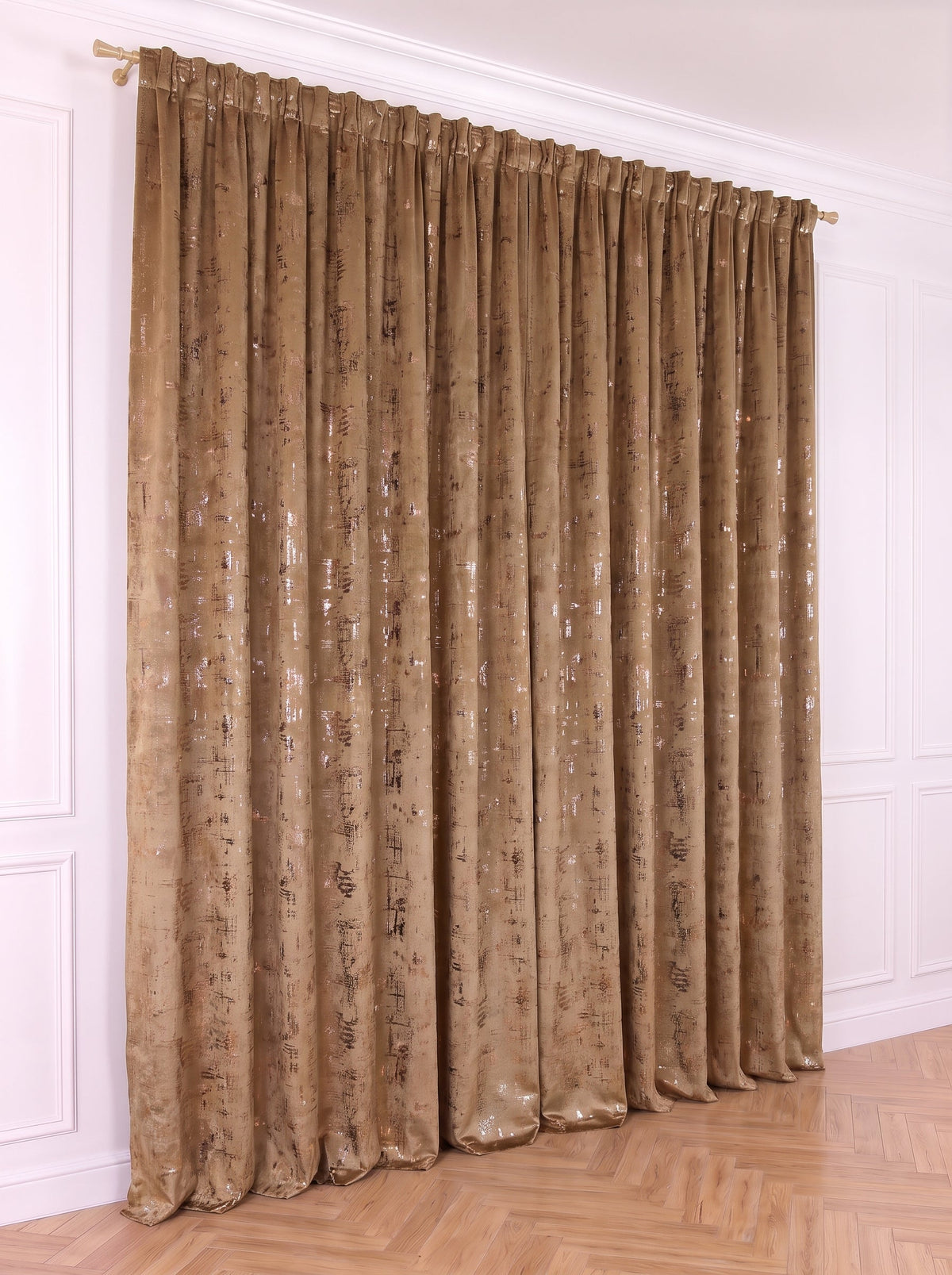 Draperie Catifea Insertii Auriu Perdele de Poveste