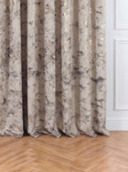 Draperie Catifea Insertii Bej Marmorat Perdele de Poveste