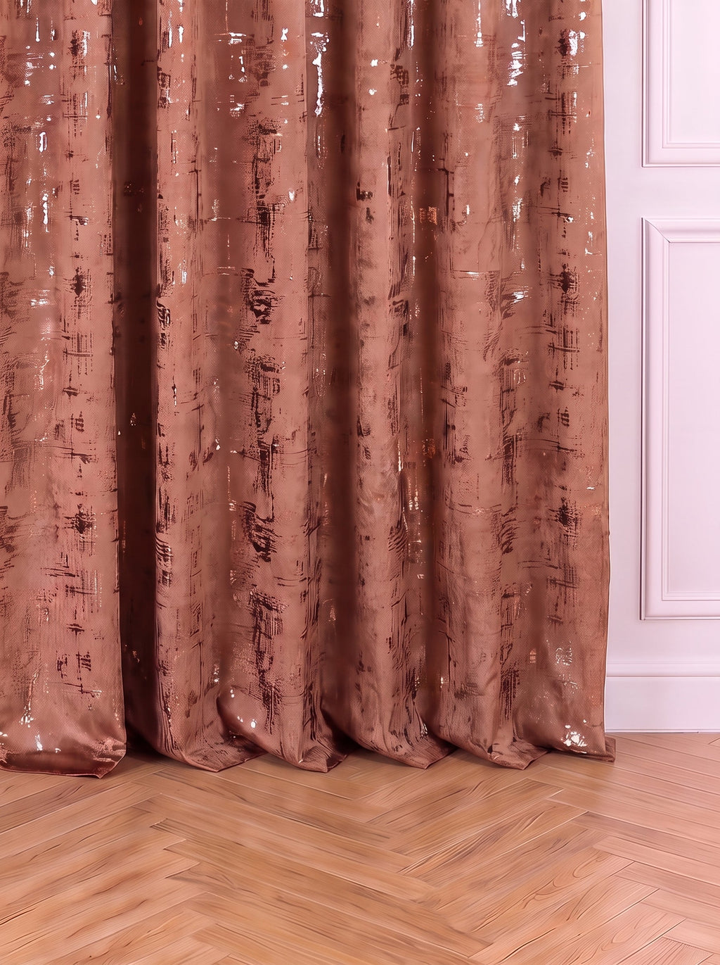 Draperie Catifea Insertii Cupru Perdele de Poveste