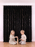 Draperie Catifea Insertii Negru Perdele de Poveste