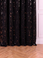 Draperie Catifea Insertii Negru Perdele de Poveste