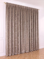 Draperie Catifea Insertii Taupe Perdele de Poveste