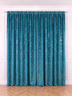 Draperie Catifea Insertii Turcoaz Perdele de Poveste
