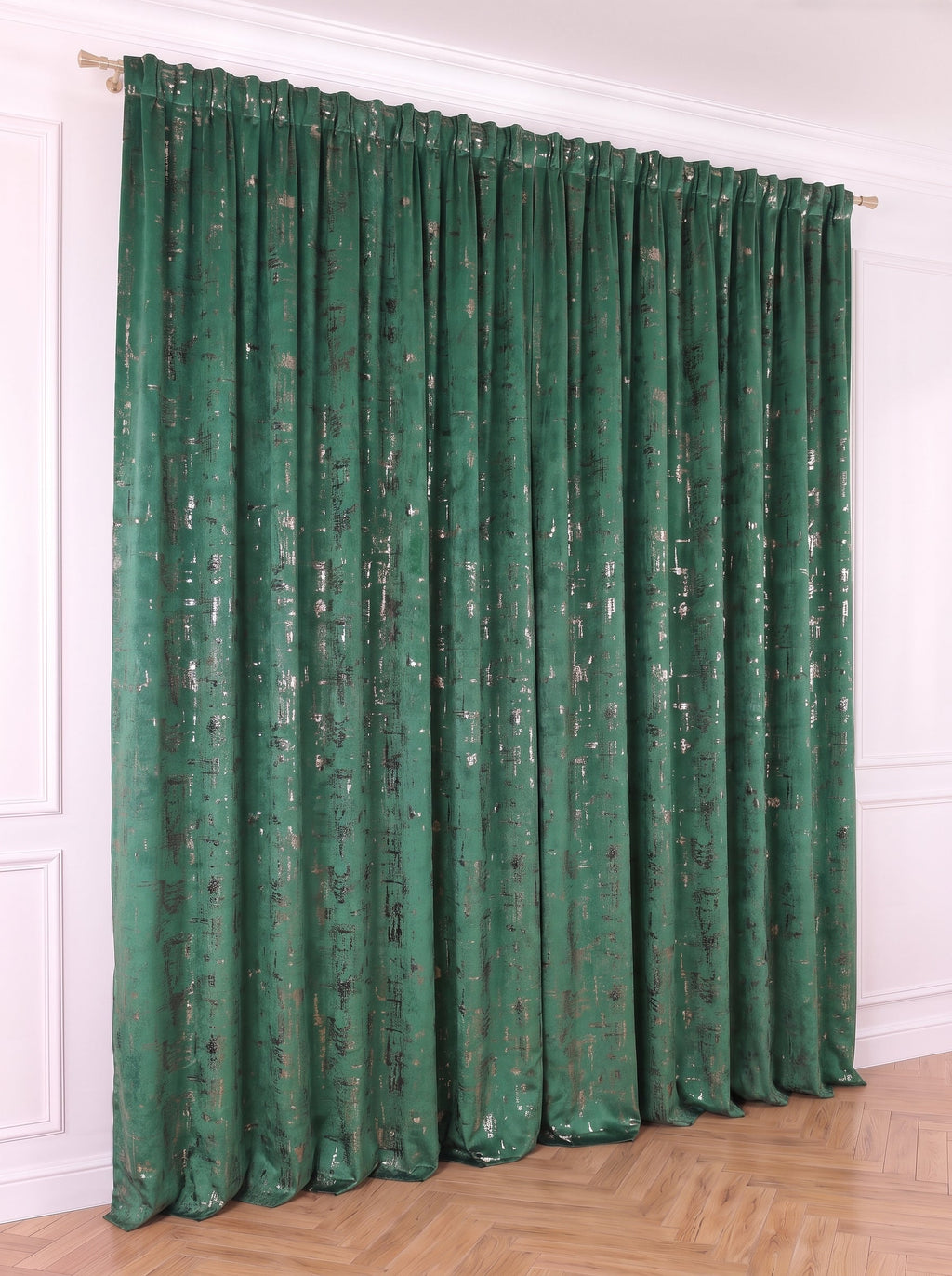 Draperie Catifea Insertii Verde Perdele de Poveste