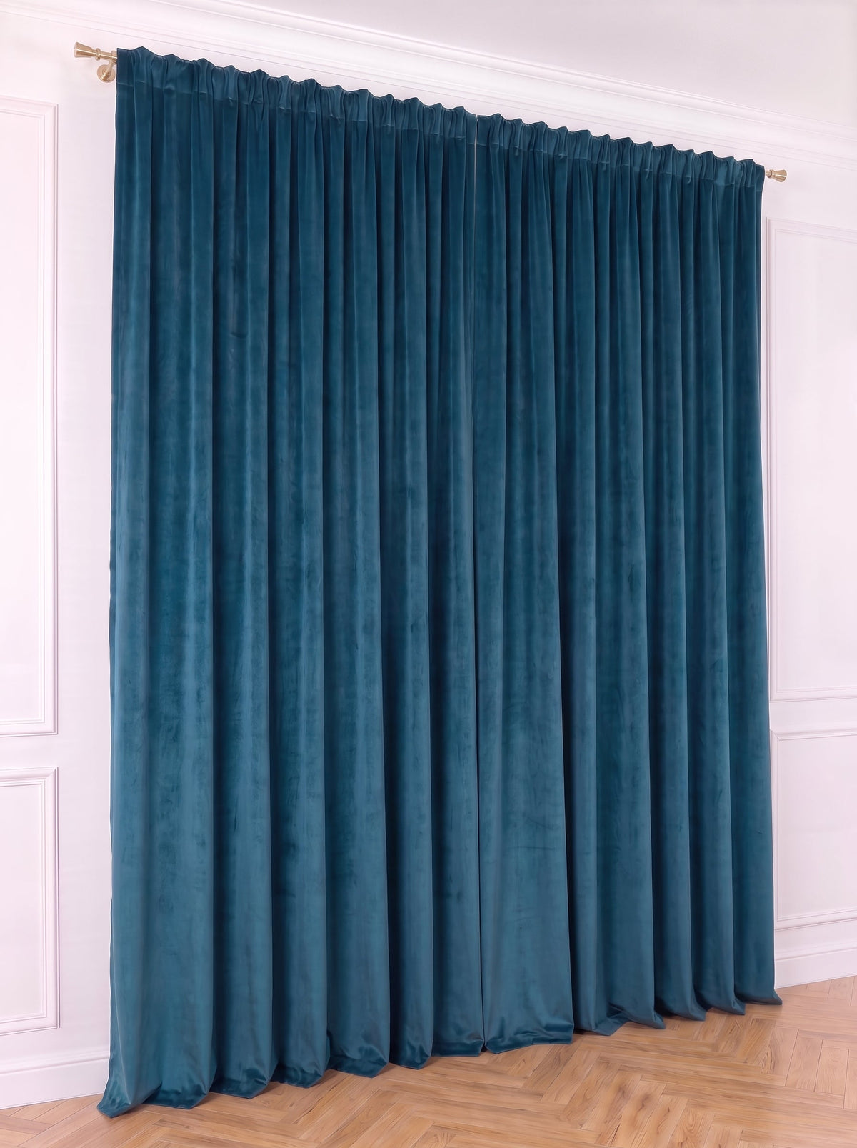 Draperie Catifea Premium Albastru Ocean Perdele de Poveste
