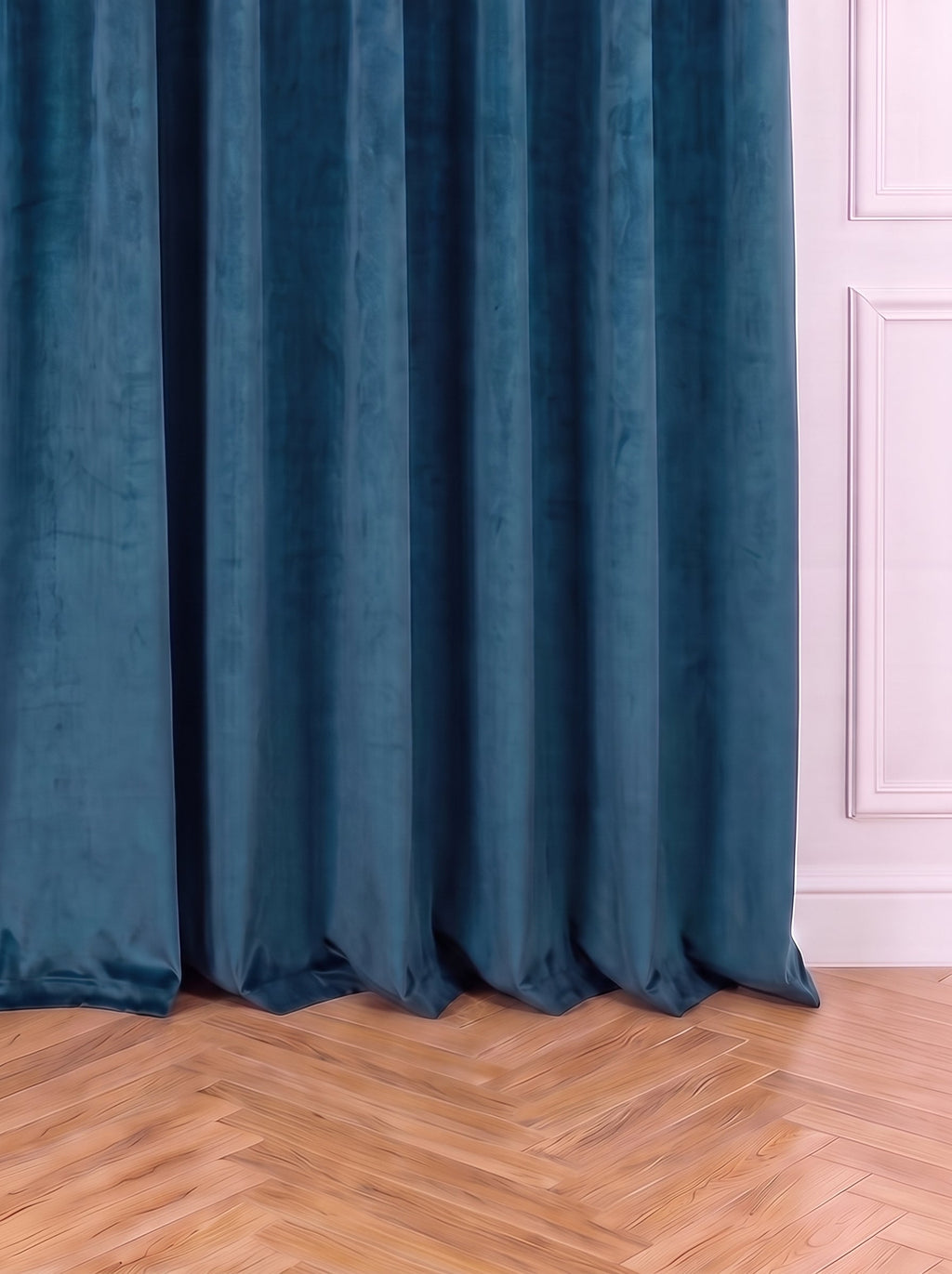 Draperie Catifea Premium Albastru Ocean Perdele de Poveste