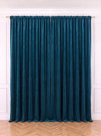 Draperie Catifea Premium Albastru Păun Perdele de Poveste