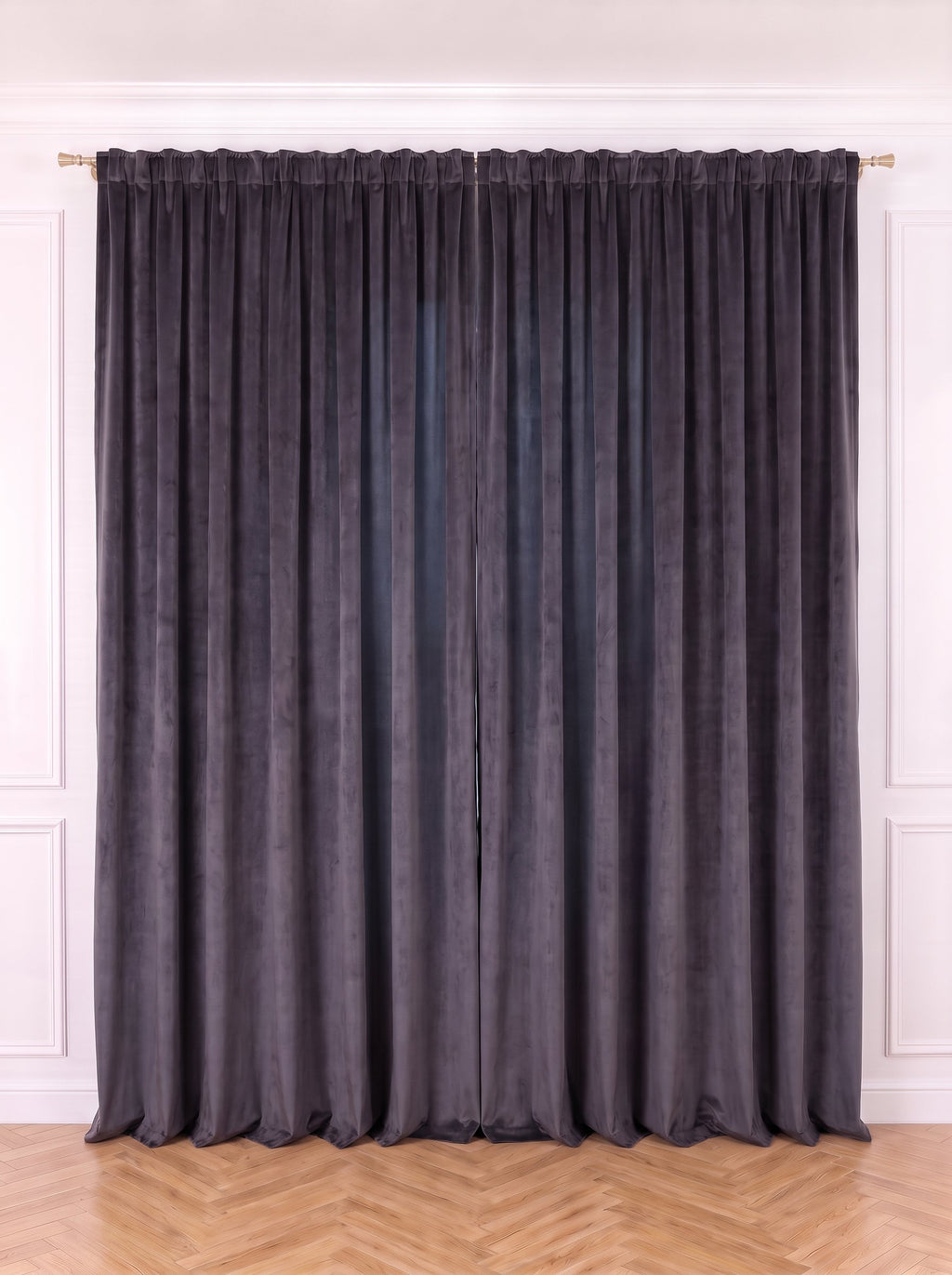 Draperie Catifea Premium Grafit Perdele de Poveste