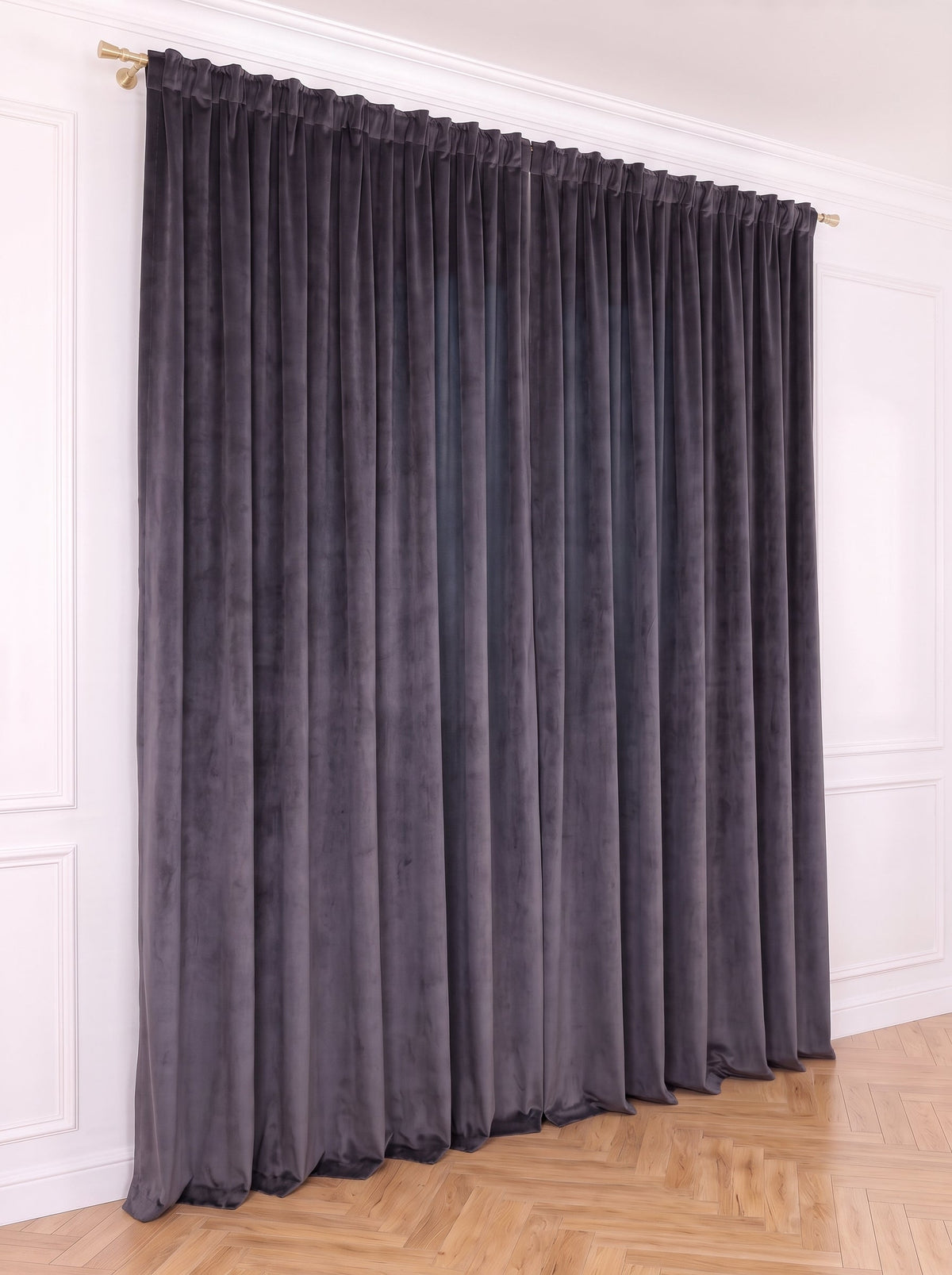 Draperie Catifea Premium Grafit Perdele de Poveste