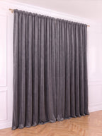 Draperie Catifea Premium Gri Perdele de Poveste