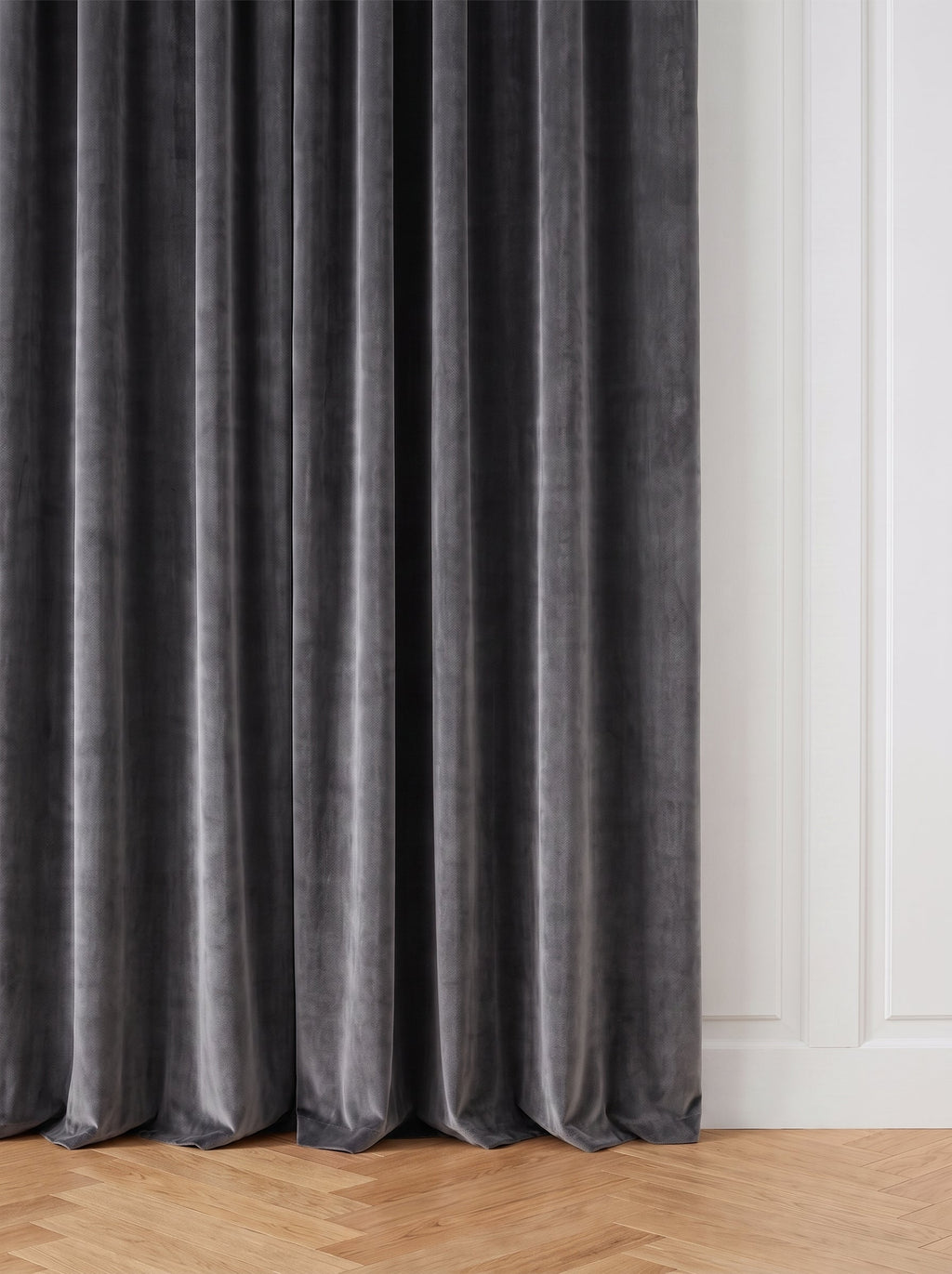Draperie Catifea Premium Gri Perdele de Poveste