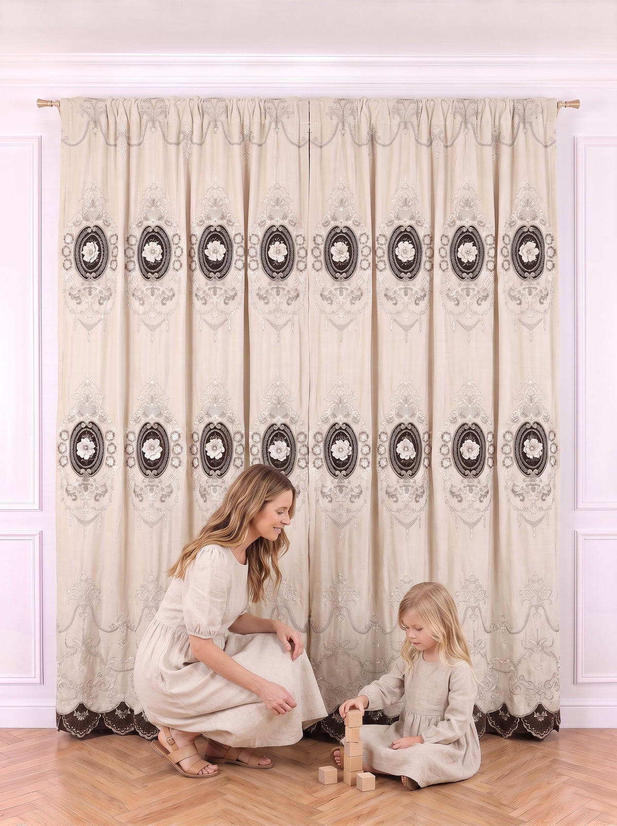 Draperie Catifea Premium Imperial crem Perdele de Poveste