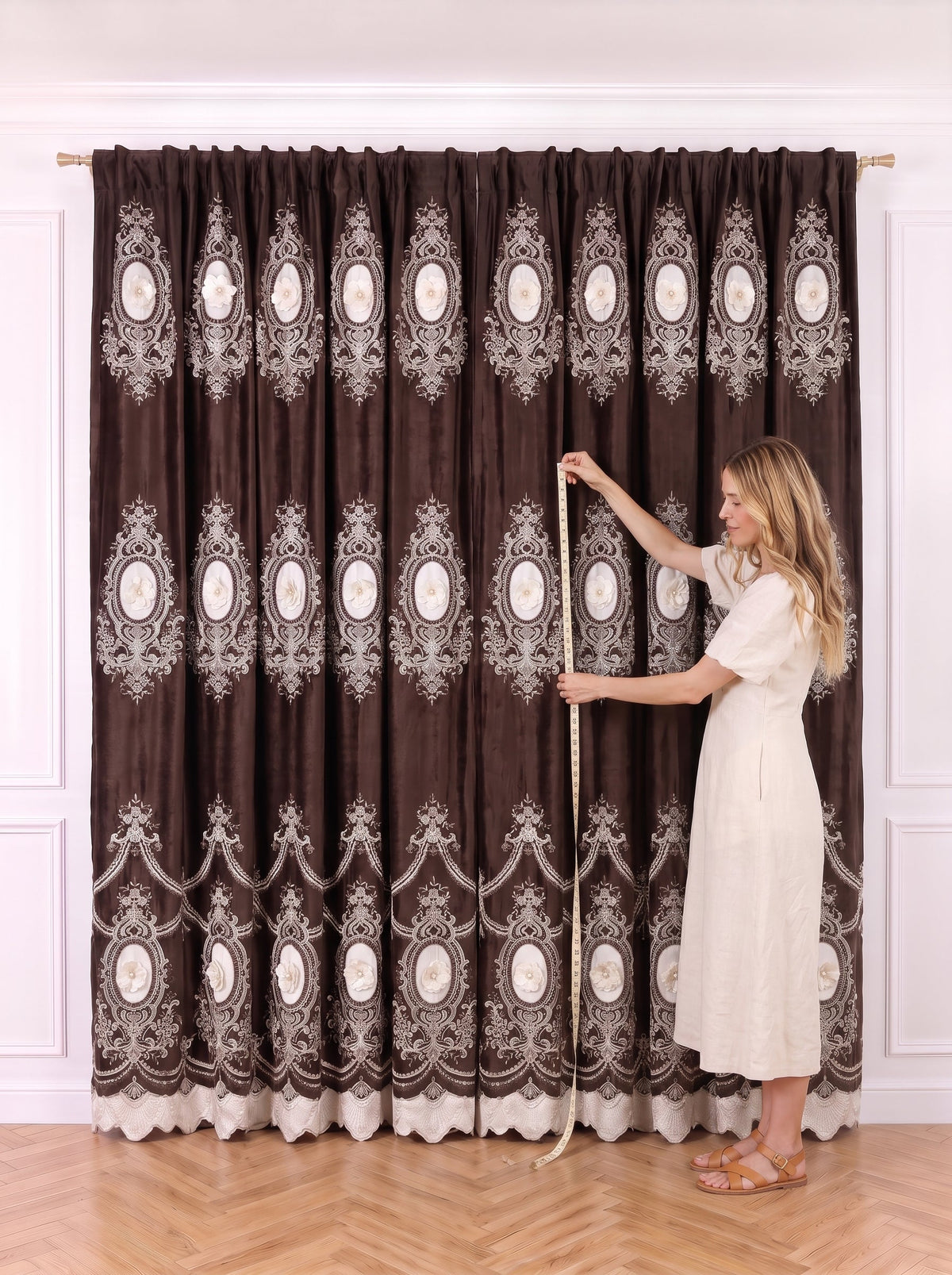 Draperie Catifea Premium Imperial maro Perdele de Poveste