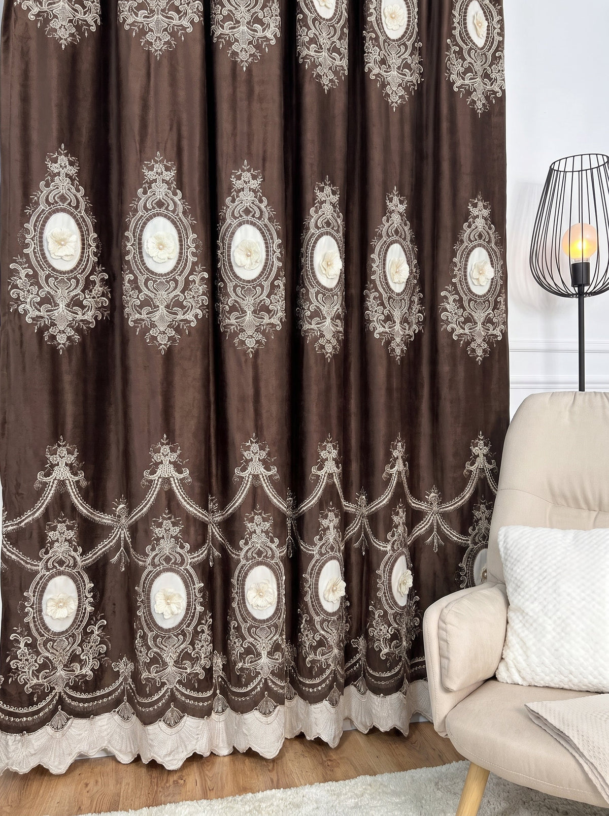 Draperie Catifea Premium Imperial maro Perdele de Poveste