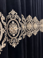 Draperie Catifea Premium Imperial negru Perdele de Poveste