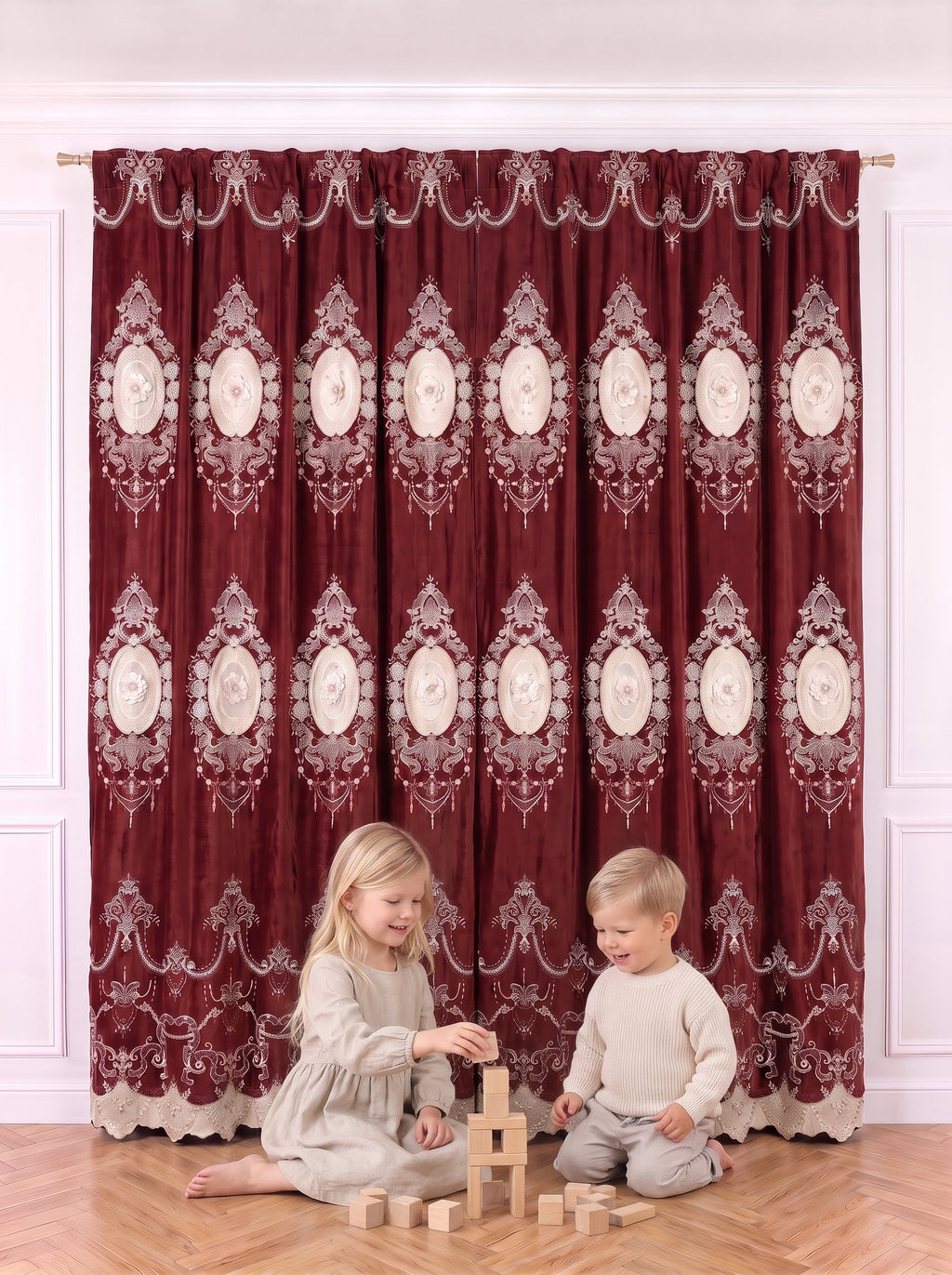 Draperie Catifea Premium Imperial roșu Perdele de Poveste