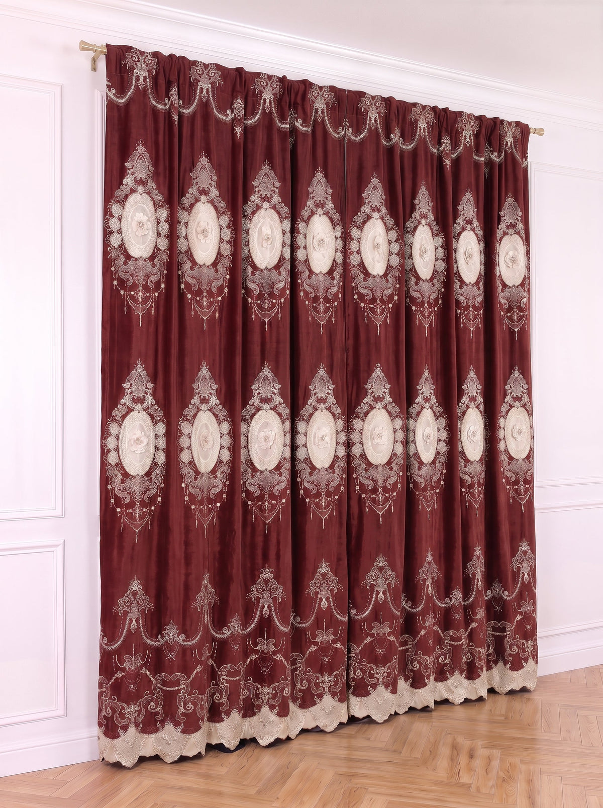 Draperie Catifea Premium Imperial roșu Perdele de Poveste
