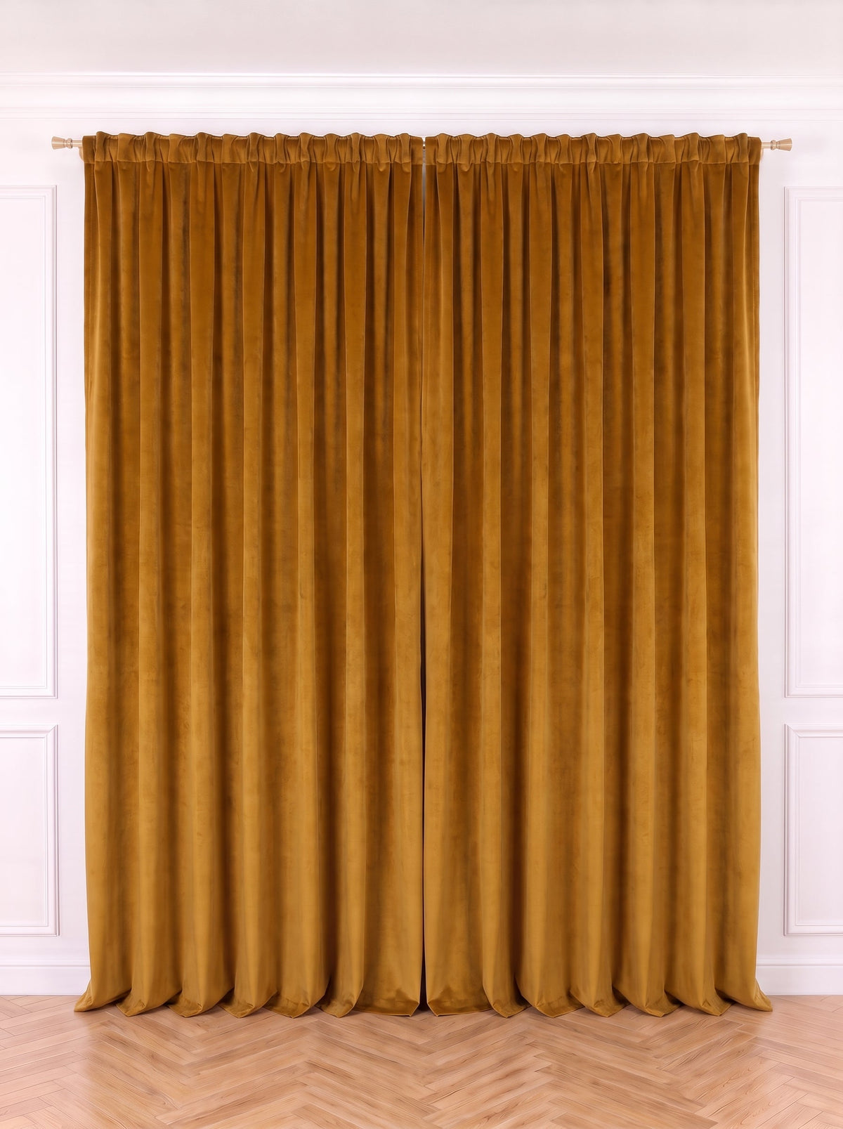Draperie Catifea Premium Muștar Perdele de Poveste