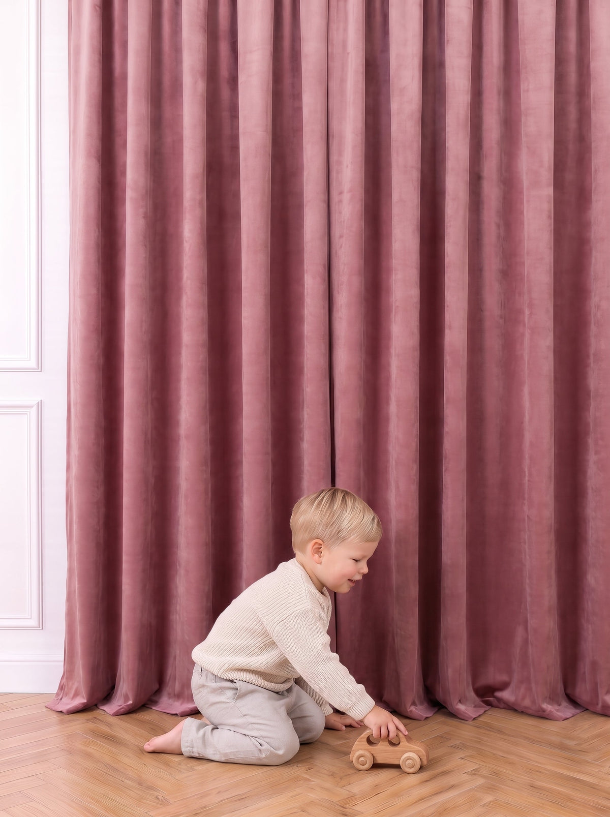 Draperie Catifea Premium Roz Antic Perdele de Poveste