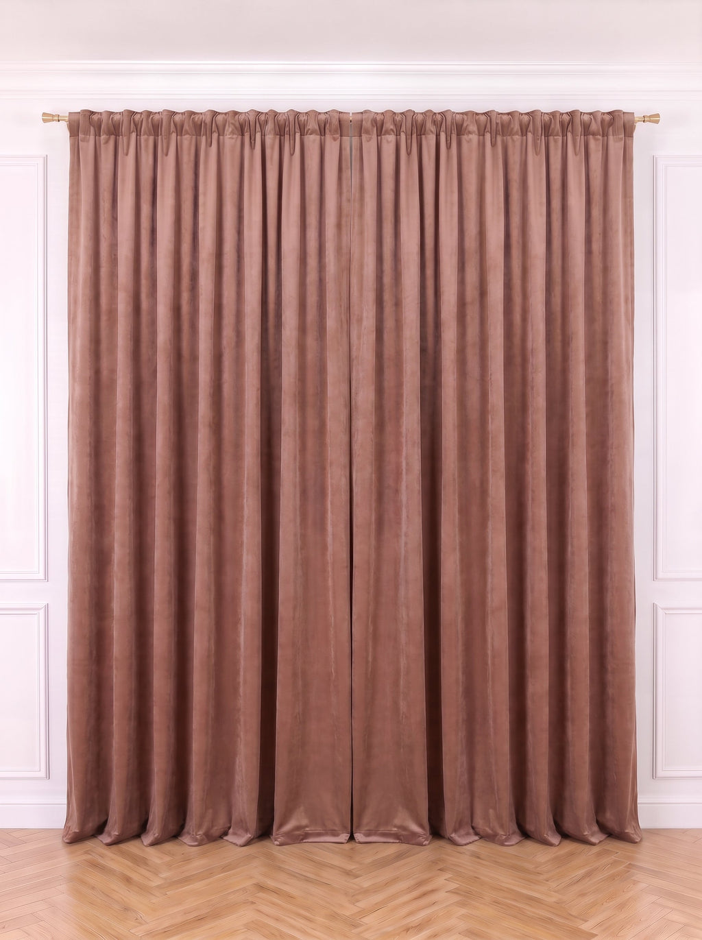 Draperie Catifea Premium Roz Prăfuit Perdele de Poveste