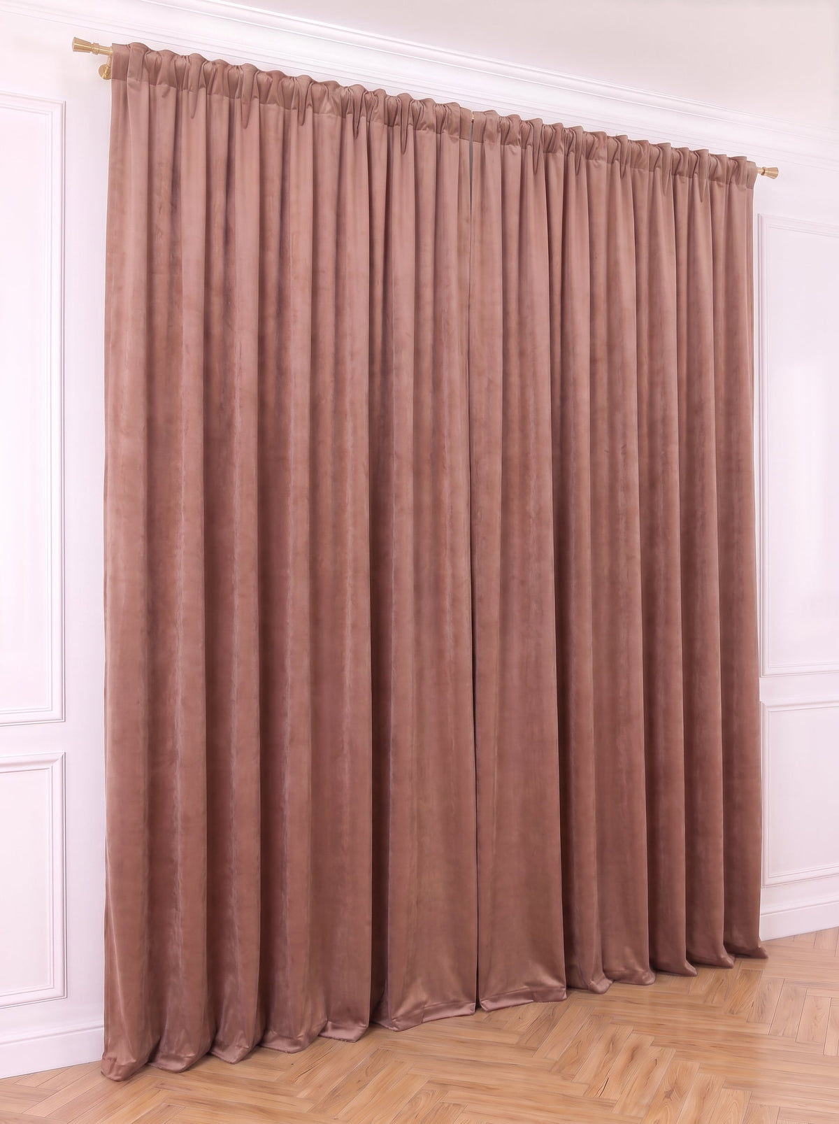 Draperie Catifea Premium Roz Prăfuit Perdele de Poveste