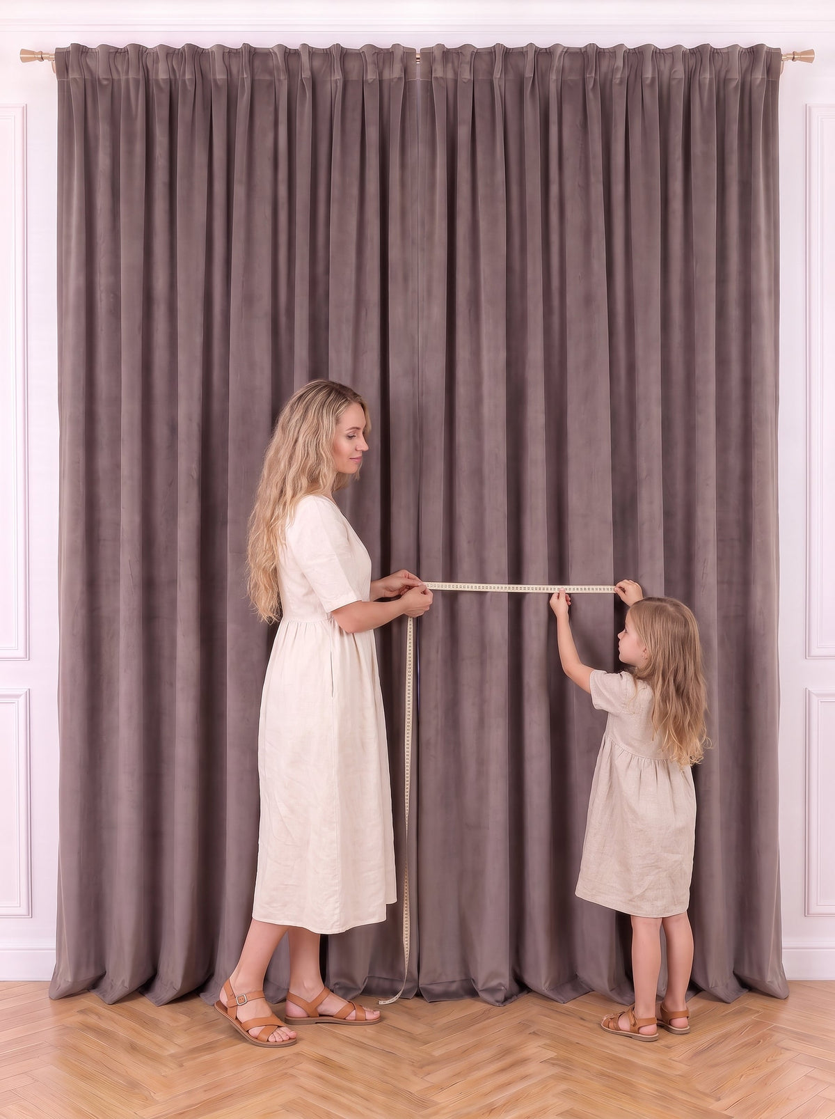 Draperie Catifea Premium Taupe Perdele de Poveste
