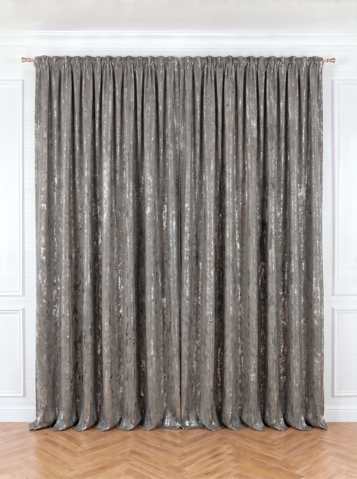 Draperie gri model Nisip Perdele de Poveste