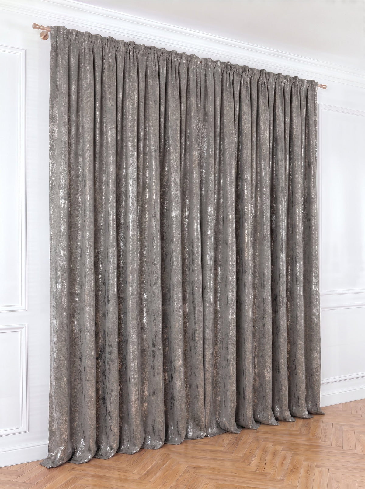 Draperie gri model Nisip Perdele de Poveste