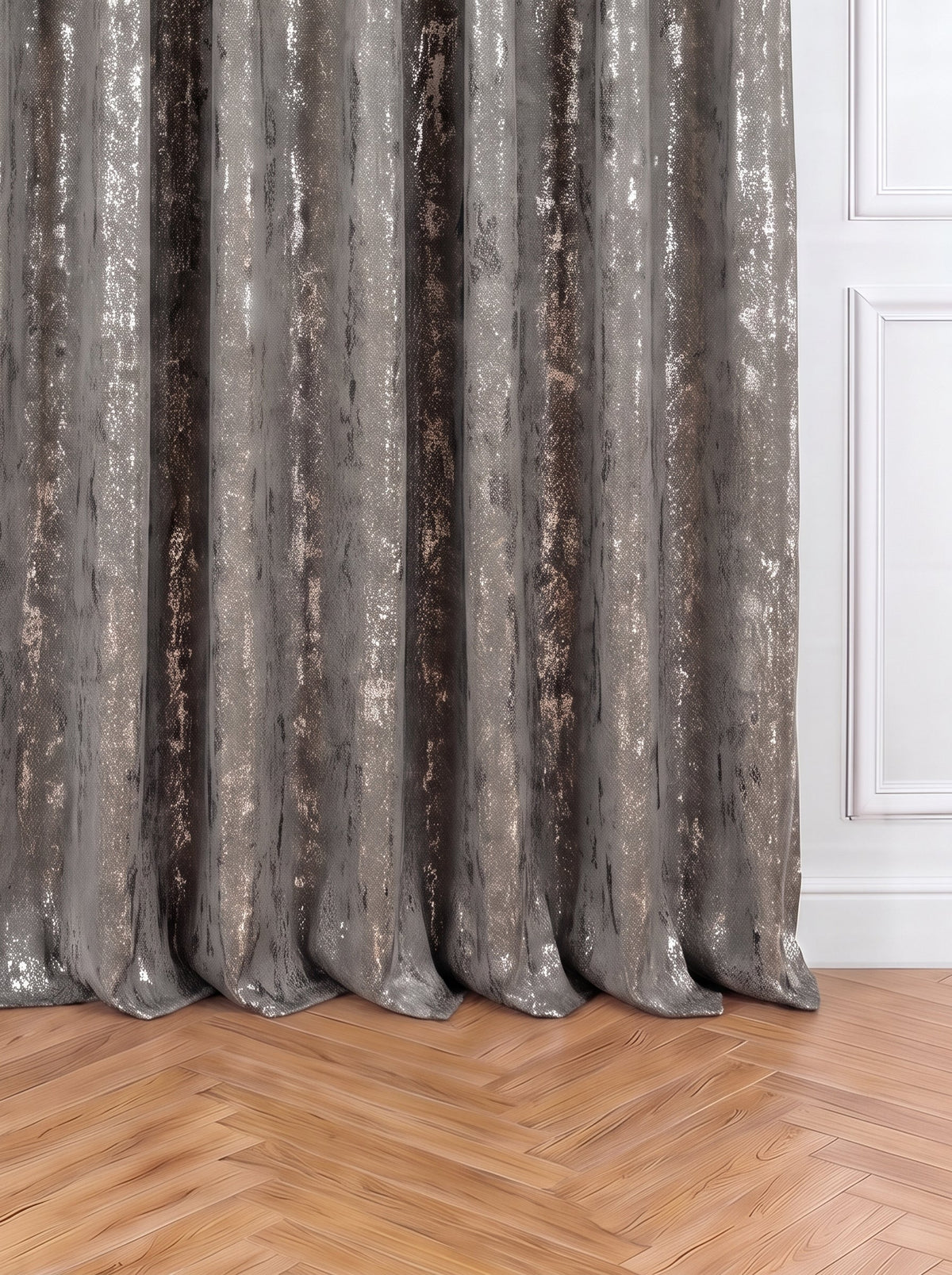 Draperie gri model Nisip Perdele de Poveste