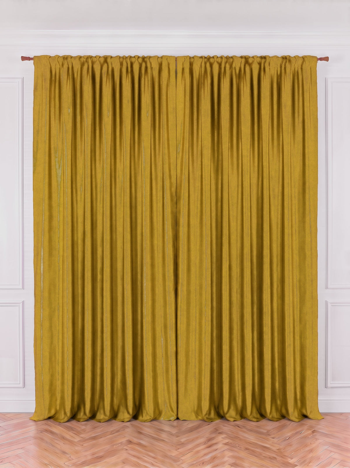 Draperie Soft Galben Muștar Perdele de Poveste