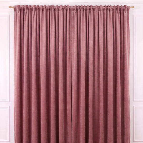 Draperie din catifea premium roz antic