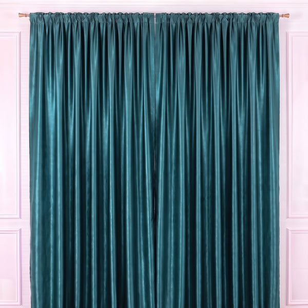 Draperie soft verde petrol, luciu difuz mat