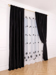 Set Perdea si Draperie Catifea Premium Romelia Perdele de Poveste