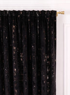 Set · Perdea Ploiță albă + Draperie Catifea Insertii Negru Perdele de Poveste