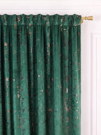 Set · Perdea Ploiță albă + Draperie Catifea Insertii Verde Perdele de Poveste