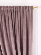 Set · Perdea Ploiță albă + Draperie Catifea Premium Mauve Perdele de Poveste