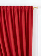 Set · Perdea tip in cu model bordo + Draperie Blackout Roșu Perdele de Poveste