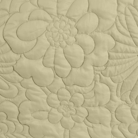 Cuvertură de Pat decorată cu model floral presat la cald crem Perdele de Poveste