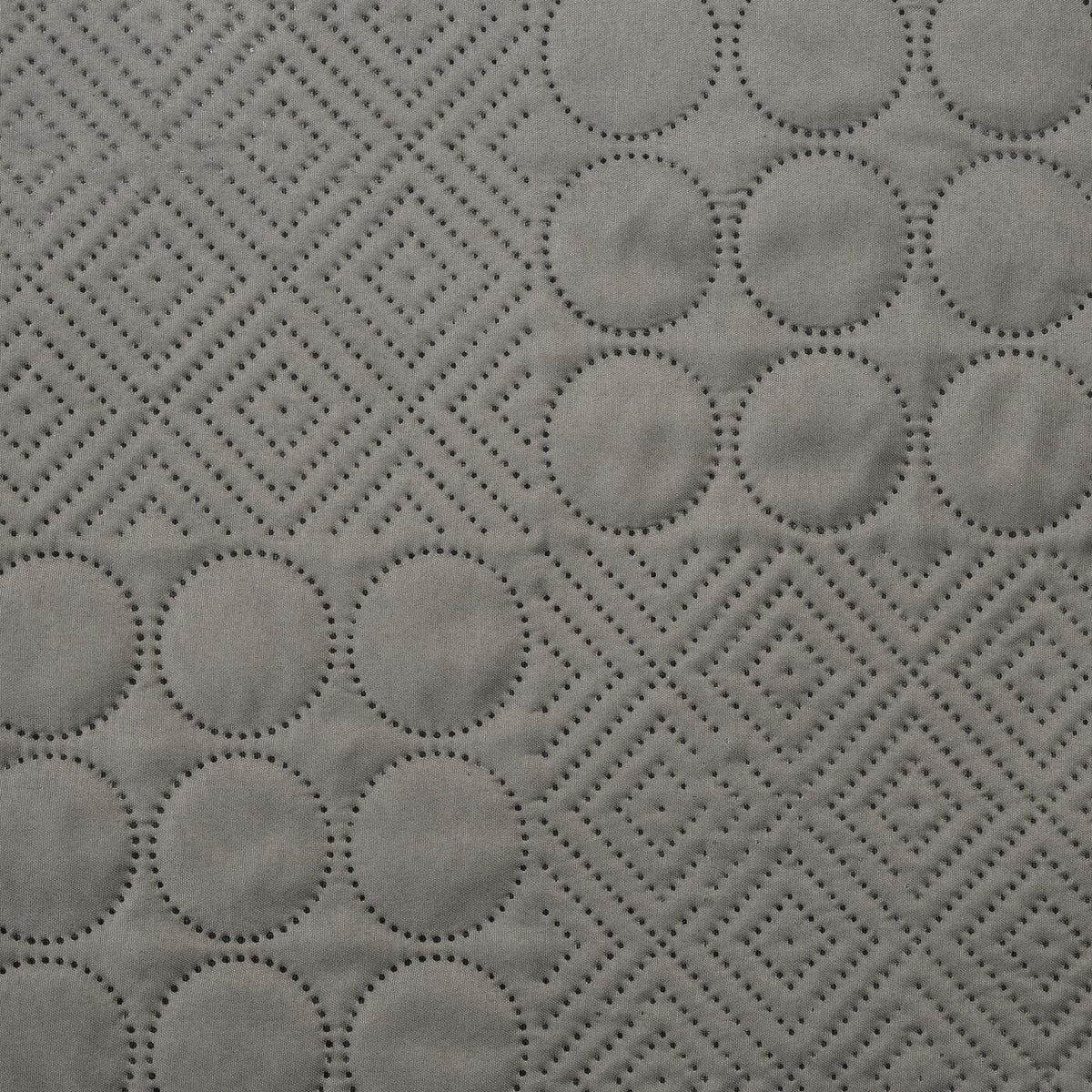 Cuvertură de Pat cu un motiv patchwork presat la cald argintiu BONI Perdele de Poveste