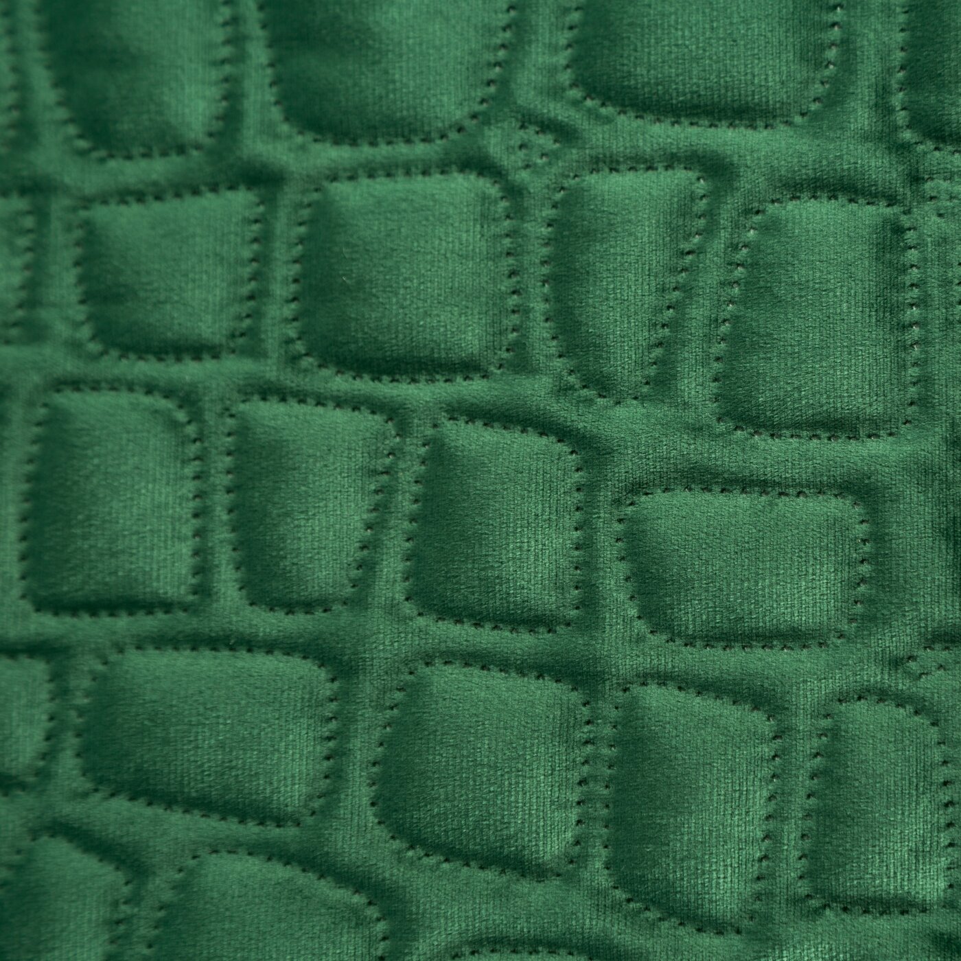 Cuvertură de Pat cu motiv de crocodil presat la cald verde închis Colecția Limitată Salvia 7 Perdele de Poveste