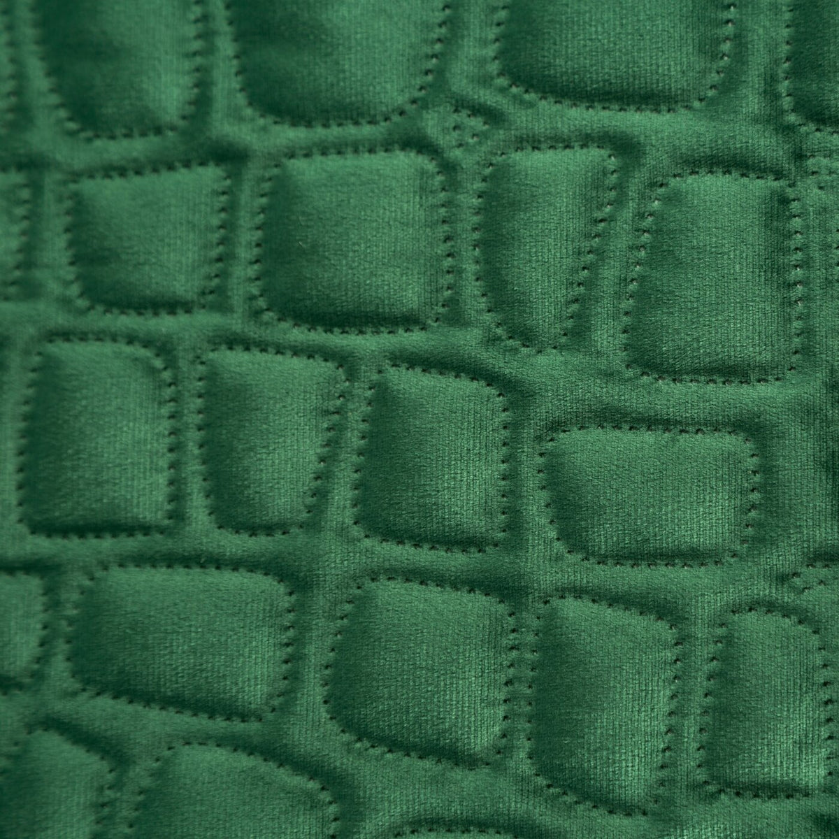Cuvertură de Pat cu motiv de crocodil presat la cald verde închis Colecția Limitată Salvia 7 Perdele de Poveste