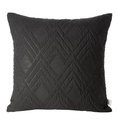 Față de Pernă cu un model geometric presat la cald negru Perdele de Poveste