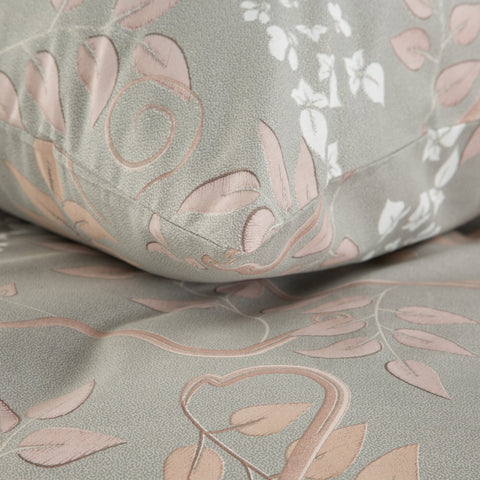 Lenjerie de pat din bumbac imprima măsliniu, maro deschis TERRA COLLECTION SEVILLE 3 Perdele de Poveste