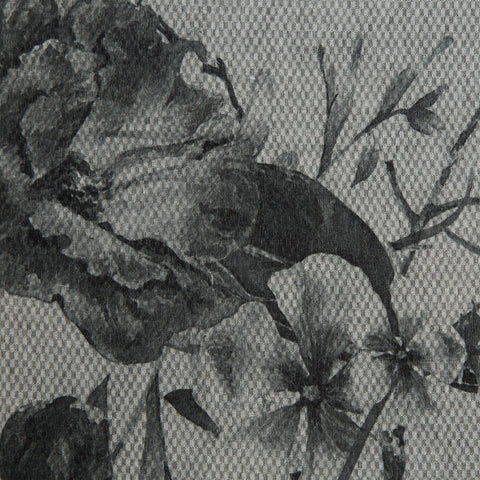 Lenjerie de pat jacquard cu imprimeu floral gri deschis, oțel COLECȚIA TERRA PALRMO 3 Perdele de Poveste