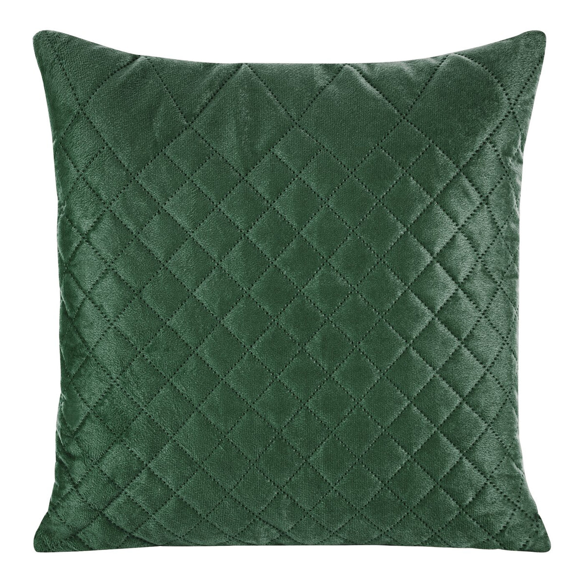 Față de Pernă din catifea matlasată prin presare la cald în model geometric verde închis LUIZ 3 Perdele de Poveste