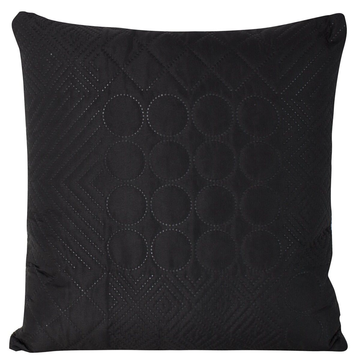 Față de Pernă cu motiv de patchwork presat la cald negru BONI Perdele de Poveste