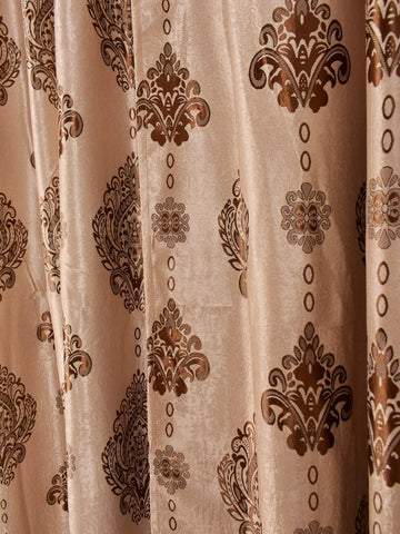 Set Perdea si Draperie Royal crem Flora Perdele de Poveste
