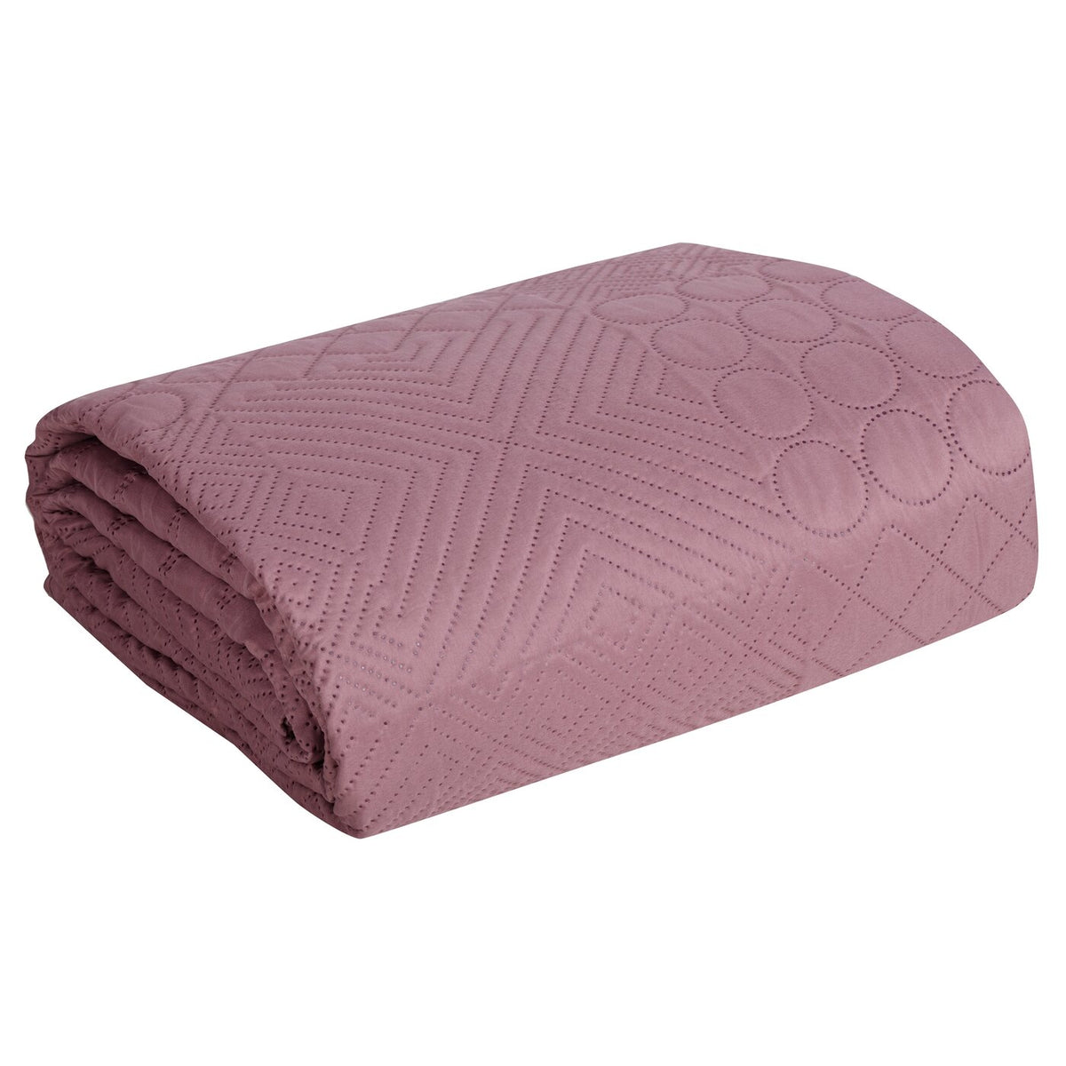 Cuvertură de Pat cu un motiv patchwork presat la cald roz BONI Perdele de Poveste