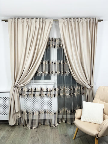 Set Perdea si Draperie Catifea Premium Oana Perdele de Poveste