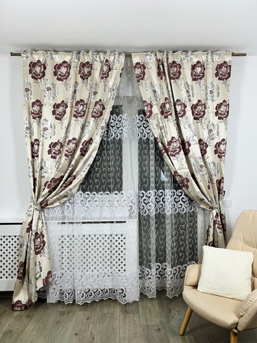 Set Perdea si Draperie Blackout Viorela Perdele de Poveste